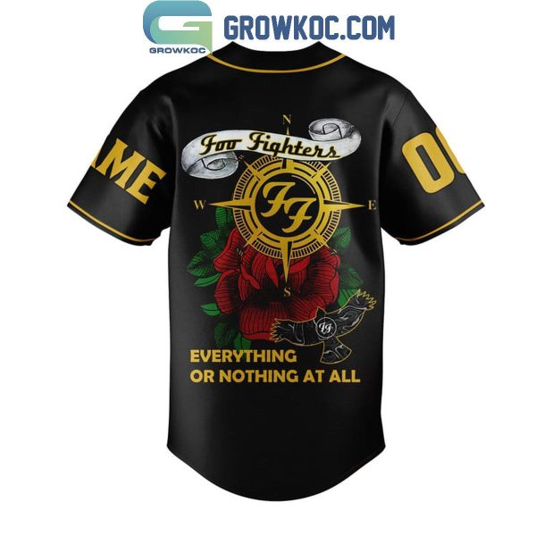 Foo Fighters Roses Everything Or Nothing At All Personalized Baseball Jersey