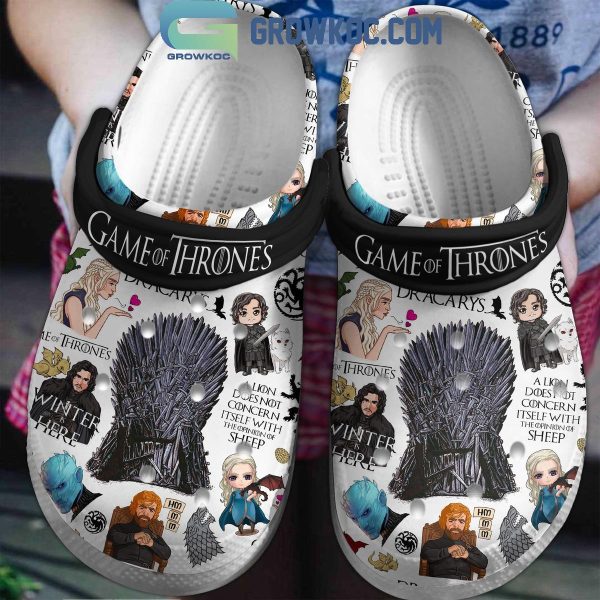 Game Of Thrones Winter Is Here Crocs Clogs