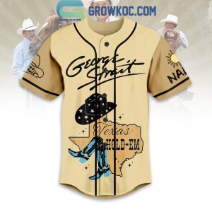 George Strait Texas Hold ‘Em Personalized Baseball Jersey