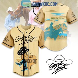 George Strait The Cowboy Sides Away Tour Personalized Baseball Jersey
