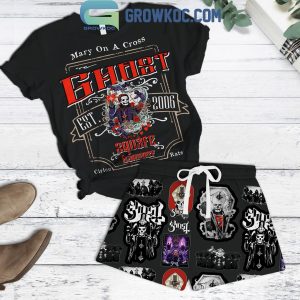 Ghost Mary On A Cross Square Hammer T-Shirt Short Pants