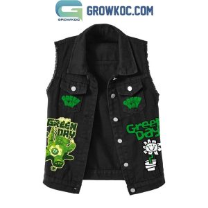 Green Day We Are The Desperate In Need Of Change Sleeveless Denim Jacket