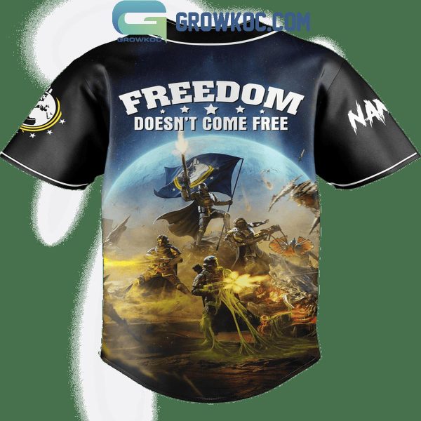 Helldivers Freedom Doesn’t Come Free Personalized Baseball Jersey