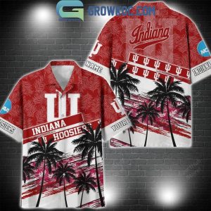 Indiana Hoosiers Coconut Tree Summer Lover Personalized Hawaiian Shirt