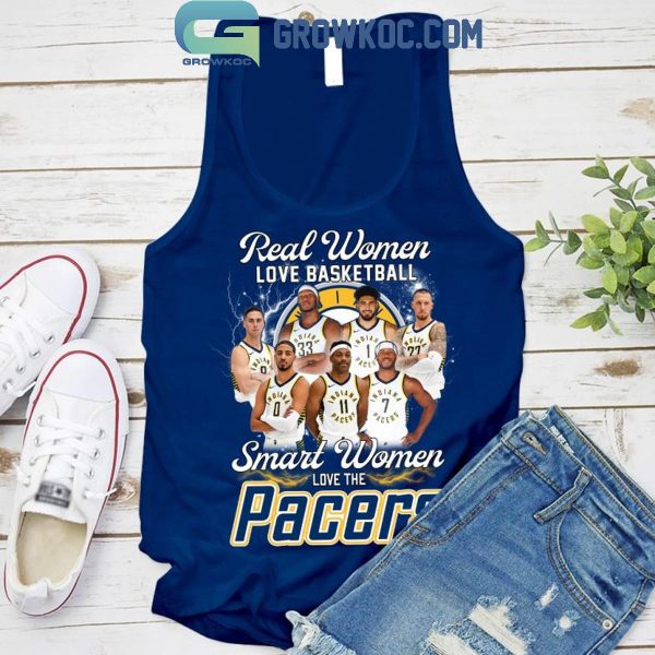 Indiana Pacers Real Women Love Basketball Smart Women Love Magic T-Shirt