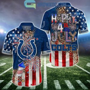 Indianapolis Colts Patriot Fan Happy 4th Of July Hawaiian Shirts