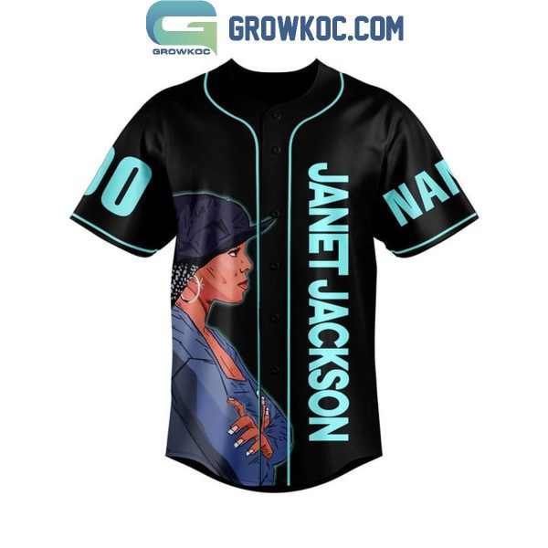 Janet Jackson Dream About Us Together Again Personalized Baseball Jersey