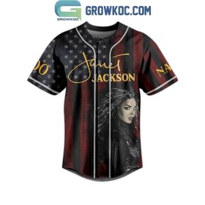 Janet Jackson I Am A Part Of The Rhythm Nation Personalized Baseball Jersey