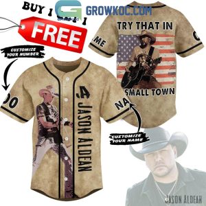 Jason Aldean Try That In A Small Town Personalized Baseball Jersey