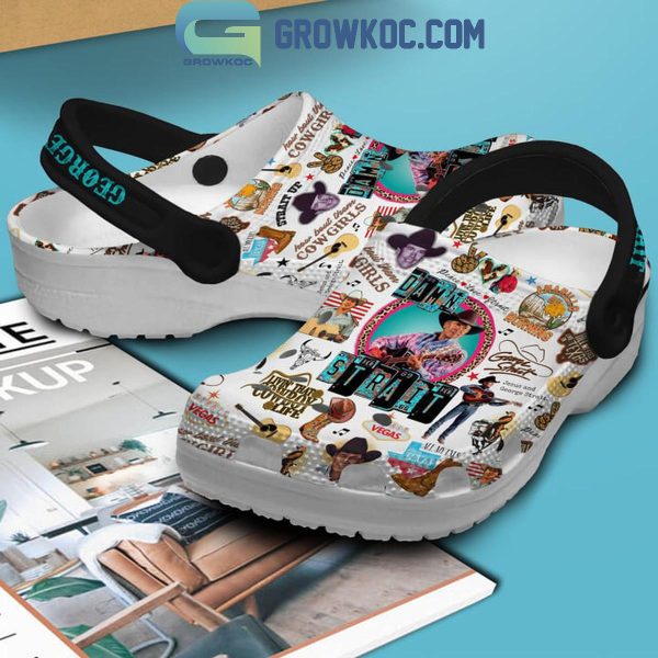 Jesus And George Strait Amarillo By Morning Fan Crocs Clogs