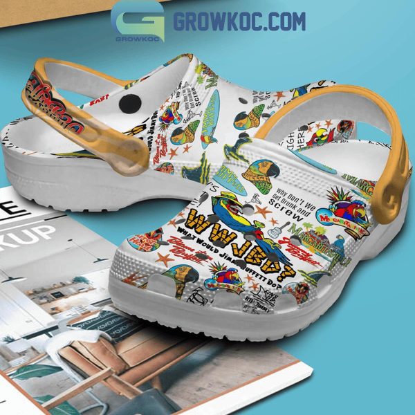 Jimmy Buffett Party At The End Of The World Crocs Clogs