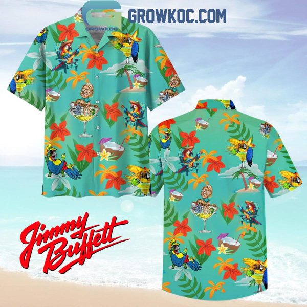 Jimmy Buffett Summer Whiskey Cocktail Hawaiian Shirts