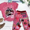 Just A Woman Wants To Marry Backstreet Boys Fleece Pajamas Set Pink