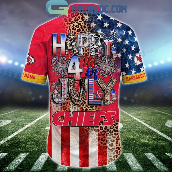 Kansas City Chiefs Patriot Fan Happy 4th Of July Hawaiian Shirts