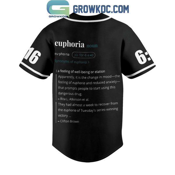 Kendrick Lamar Not Like Us Euphoria Personalized Baseball Jersey