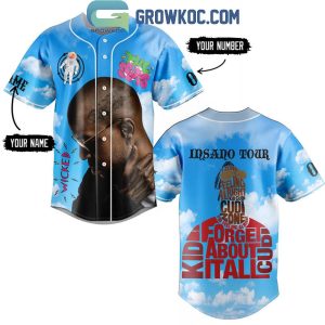Kid Cudi Insano Tour Forget About It All Personalized Baseball Jersey