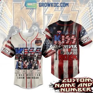 Kiss I Was Made For Lovin’ American Personalized Baseball Jersey