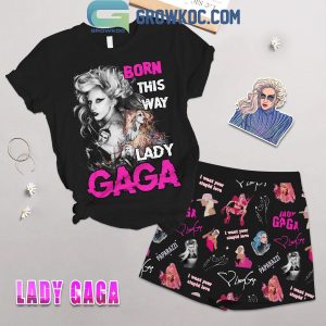 Lady Gaga Born This Way T-Shirt Short Pants