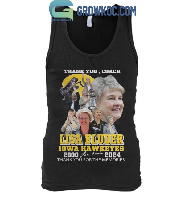 Lisa Bluder Iowa Hawkeyes Thank You For The Memories 2000-2024 T-Shirt