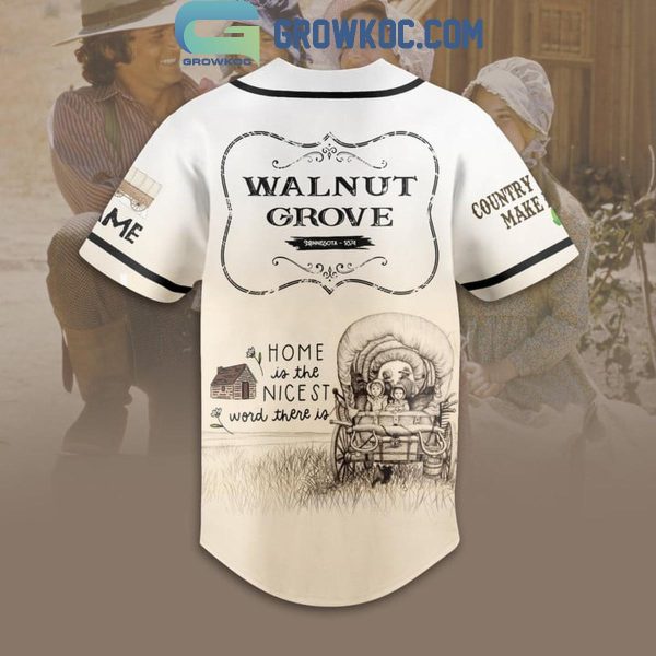 Little House On The Prairie Walnut Grove Personalized Baseball Jersey