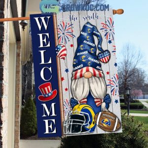 Los Angeles Rams Football Welcome 4th Of July Personalized House Garden Flag