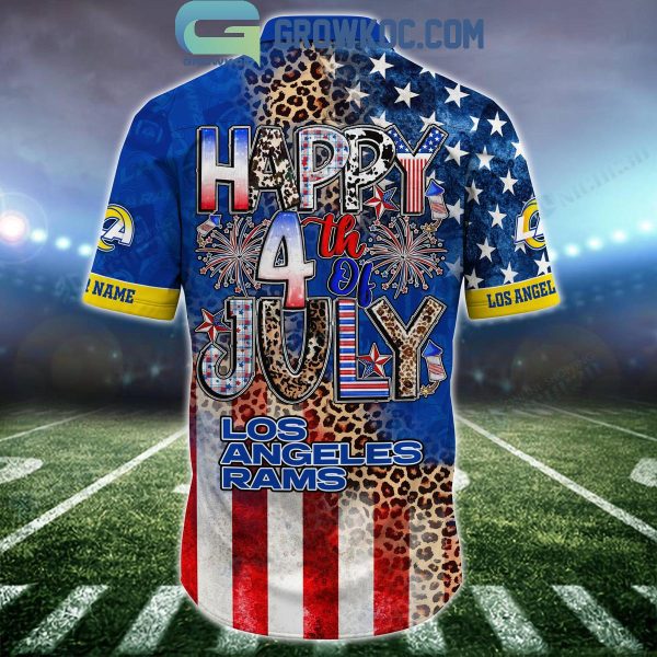 Los Angeles Rams Patriot Fan Happy 4th Of July Hawaiian Shirts