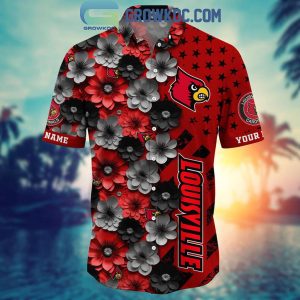 Louisville Cardinals Summer Flower Love Fan Personalized Hawaiian Shirt