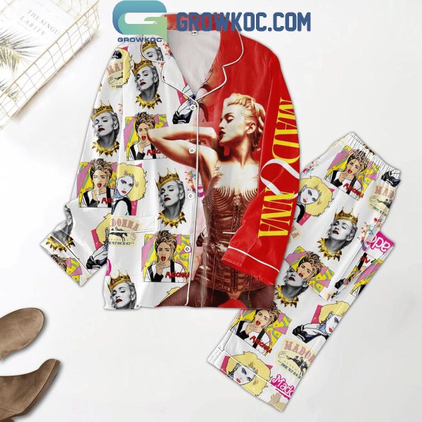 Madonna Music Pop Queen Polyester Pajamas Set