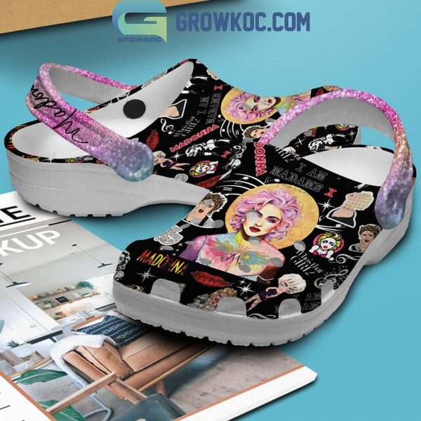 Madonna Who’s That Girl Black Queen Crocs Clogs