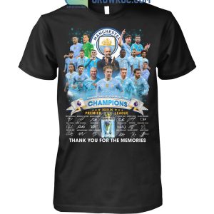 Manchester City Premier League Champions 2024 T Shirt