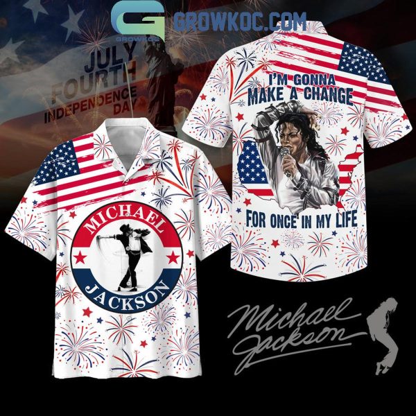 Michael Jackson I’m Gonna Make A Change For Once Hawaiian Shirt White Version