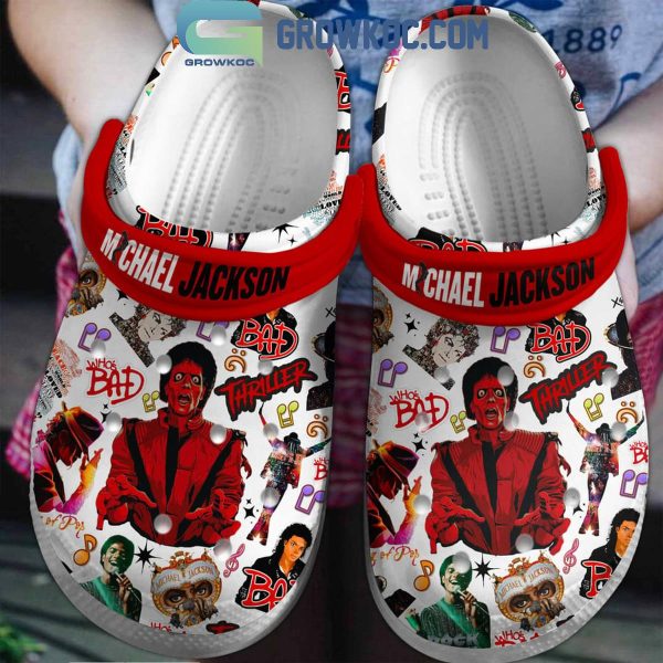 Michael Jackson Thriller Bad Love Fan Crocs Clogs