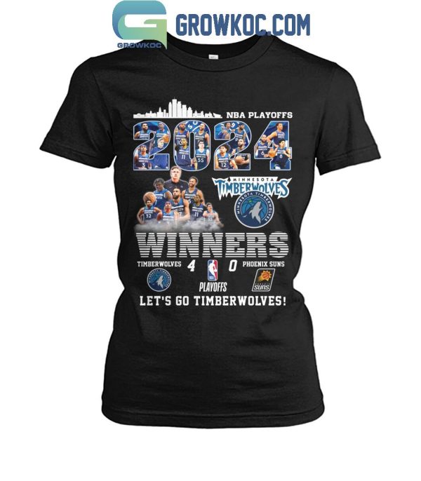 Minnesota Timberwolves 2024 NBA Playoffs Winner Let’s Go Timberwolves T-Shirt
