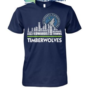 Minnesota Timberwolves Real Women Love Basketball Smart Women Love Timberwolves T-Shirt