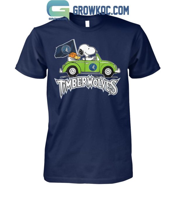 Minnesota Timberwolves Basketball Team Snoopy Fan Forever T-Shirt