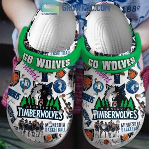 Minnesota Timberwolves Let’s Go Wolves Navy Version Crocs Clogs