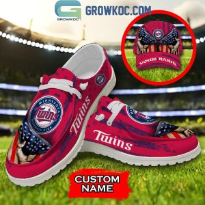Minnesota Twins American Proud Personalized Hey Dude Shoes