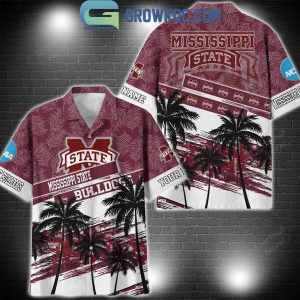 Mississippi State Bulldogs Coconut Tree Summer Lover Personalized Hawaiian Shirt