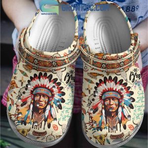 Native American Proverbs Seek Wisdom Not Knowledge Fan Crocs Clogs