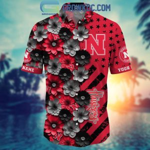Nebraska Cornhuskers Summer Flower Love Fan Personalized Hawaiian Shirt