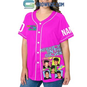New Kids On The Block I’m Not Old I’m Vintage Hot Pink Personalized Baseball Jersey