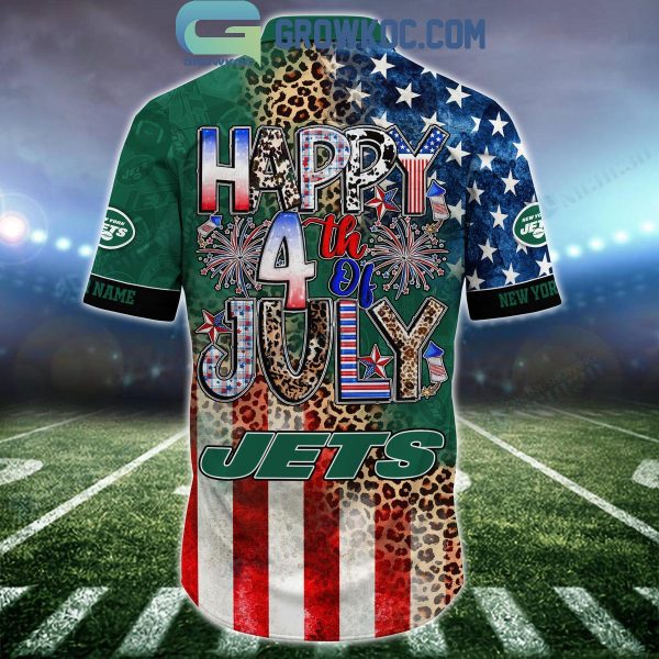 New York Jets Patriot Fan Happy 4th Of July Hawaiian Shirts