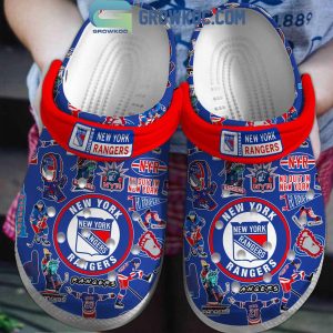 New York Rangers No Quit In New York Blue Version Crocs Clogs