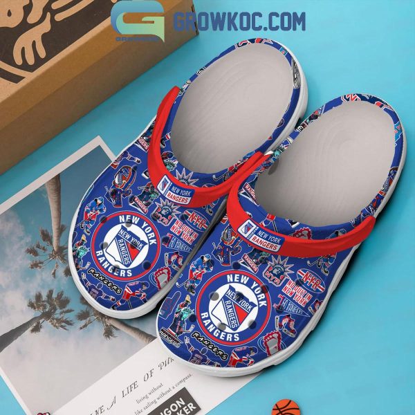 New York Rangers No Quit In New York Blue Version Crocs Clogs