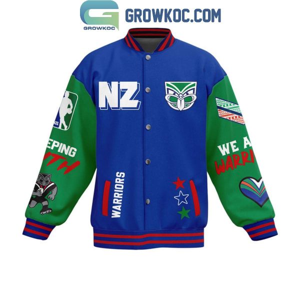 New Zealand Warriors Up The WAHS Keep Faith Baseball Jacket