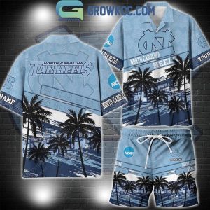 North Carolina Tar Heels Coconut Tree Summer Lover Personalized Hawaiian Shirt