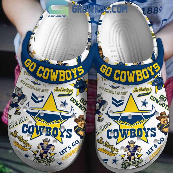 North Queensland Cowboys Let’s Go Cowboys Fan Crocs Clogs