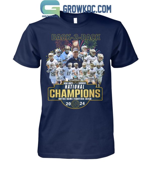Notre Dame Fighting Irish NCAA Men’s Lacrosse National Champions 2024 T-Shirt