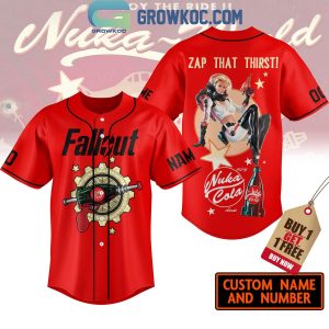 Nuka Cola Zap That Thirst Fallout Love Fan Personalized Baseball Jersey