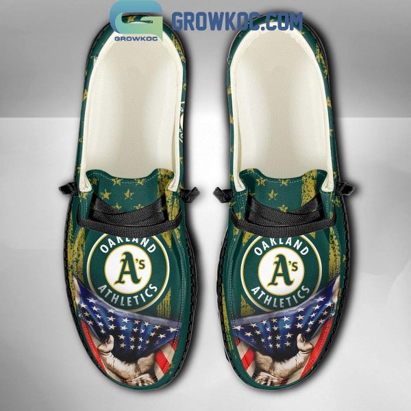 Oakland Athletics American Proud Personalized Hey Dude Shoes